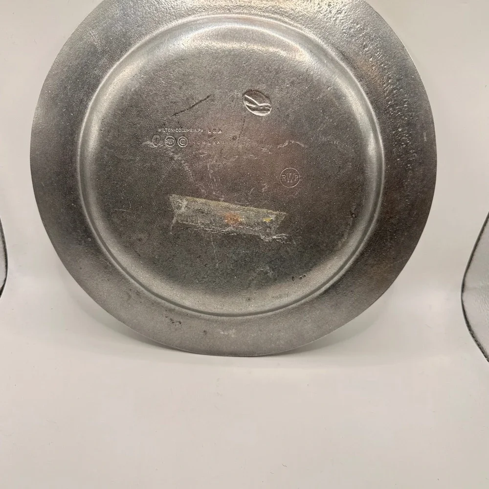 Wilton Armetale Twenty Fifth Anniversary Plate Pewter RWP Columbia PA 10.75 Inch
